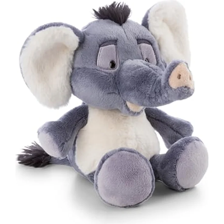 NICI Elefant El-flora, kuscheliger Plüschelefant aus der Wild Friends Kollektion, 18 cm, grau, aus recycelten Materialien – Bild 1