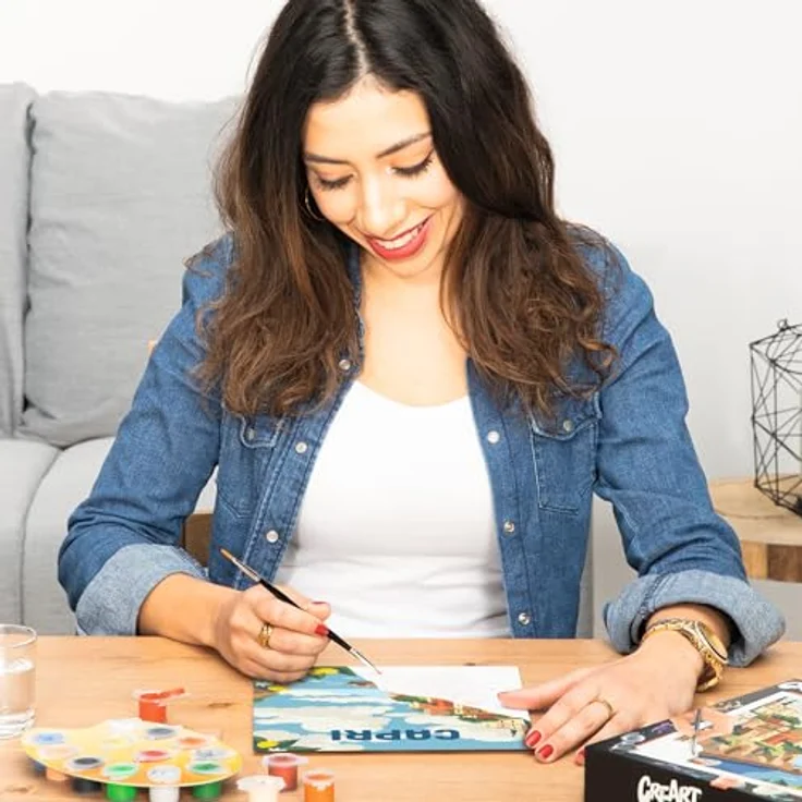 Ravensburger Malen nach Zahlen CreArt, Capri, für Erwachsene, mit leuchtenden Farben und glänzendem Lack, Made in Europe – Bild 2