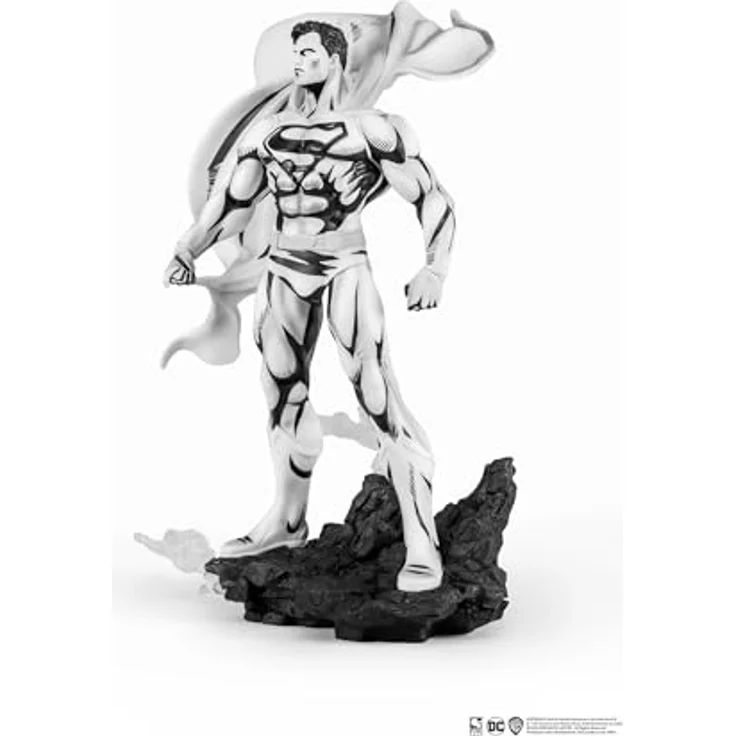 Pure Arts Batman PX PVC Statue 1/8 SDCC 2024, Superman Black & White Version, 30 cm mit ansprechender Base – Bild 5