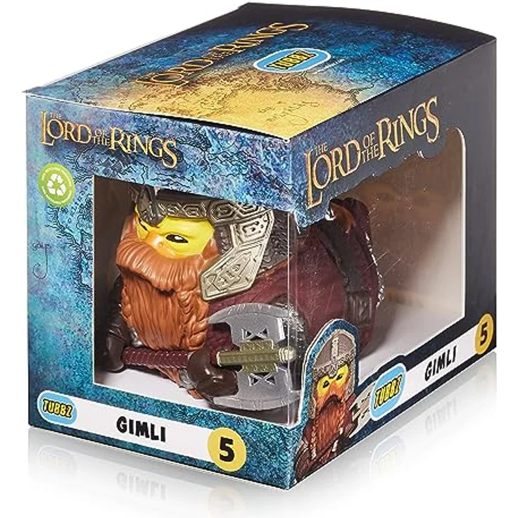 TUBBZ Gimli Box-Ausgabe, Sammler-Vinyl-Gummiente Figur, 9 cm groß, offizielles Der Herr der Ringe Merchandise – Bild 2