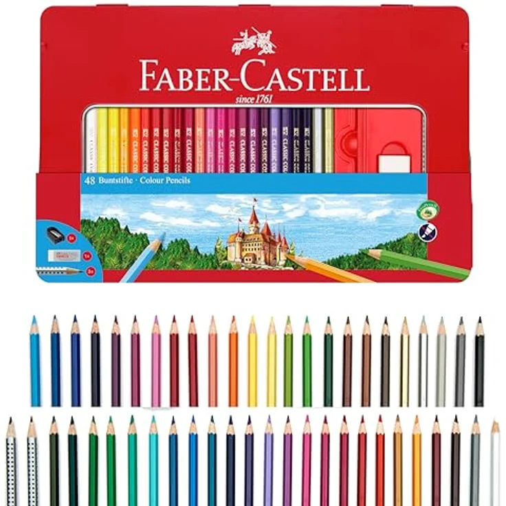 Faber-Castell 115886 - Buntstifte Hexagonal, 36er Metalletui - Preisvergleich – Bild 2