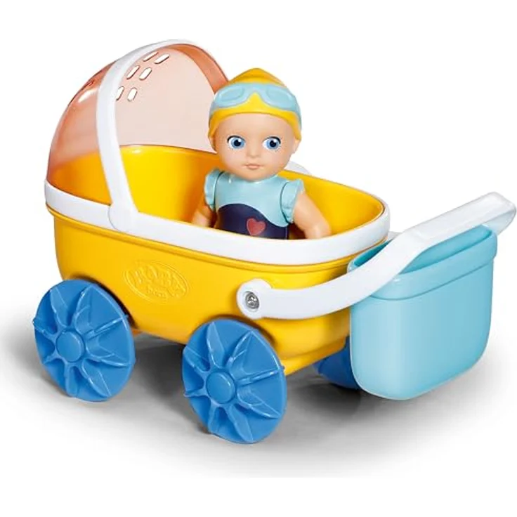 BABY Born Splish Splash Kinderwagen mit Emma, Bade-Spielzeug-Set, Saugnäpfe, ab 1 Jahr, 838099 Zapf Creation, Licht Hautfarbe – Bild 3