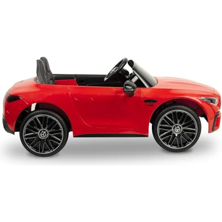 CARETERO Kinder Elektroauto SL63, Mercedes-Optik, akkubetrieben, rot, für Kinder ab 3 Jahren mit Fernbedienung und USB-Musikpanel – Bild 3
