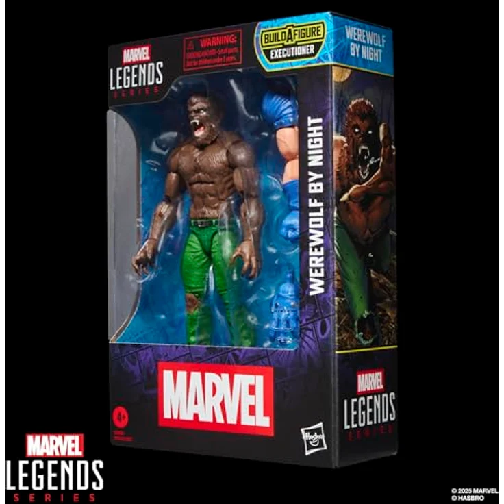 Marvel Press Marvel Legends Series Werewolf by Night Action-Figur, 15 cm, mit 2 Build-A-Figure Elementen und über 20 Bewegungspunkten – Bild 3