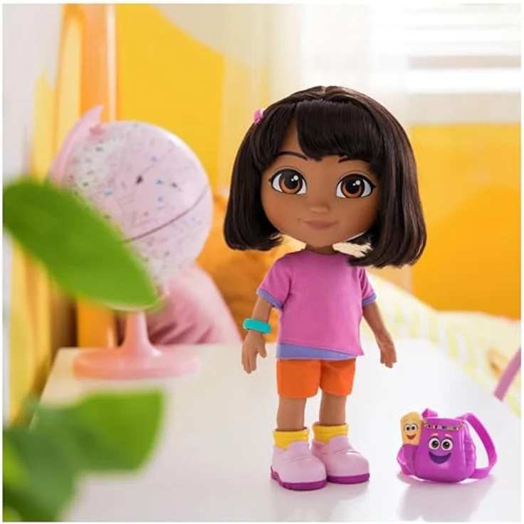 Spin Master Anziehpuppe Dora - Sing mit mir Dora, mit Sound, mehr als 25 Sätze und Geräusche, bilingual (Deutsch/Englisch) – Bild 2