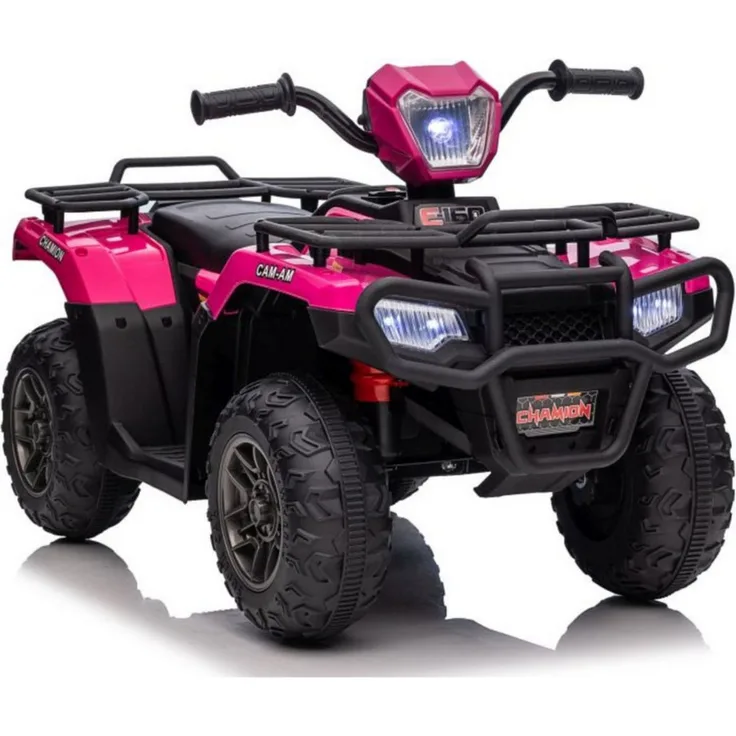 Wisam Elektro-Kinderquad JC915, elektrisches Ride-On-Quad für Kinder ab 3 Jahren, rosa mit LED-Beleuchtung und robusten Geländereifen
