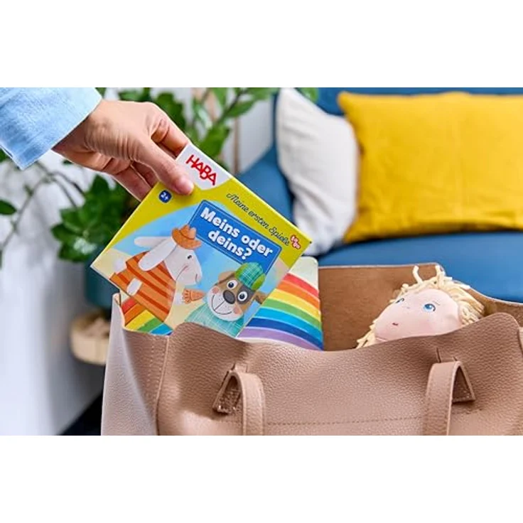 HABA MES To Go - Meins oder deins?, Brettspiel für Kinder mit Anzieh- und Füttermechanismus – Bild 2