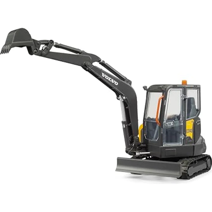 Bruder® Volvo ECR40 Kompaktbagger, Spielzeug-Auto mit drehbarem Fahrerhaus und seitlich schwenkbarem Baggerarm – Bild 3