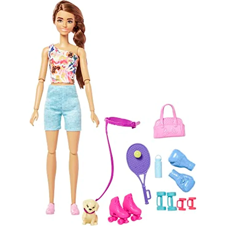 Mattel HKT91 Barbie Wellness Puppe - Workout – Bild 2