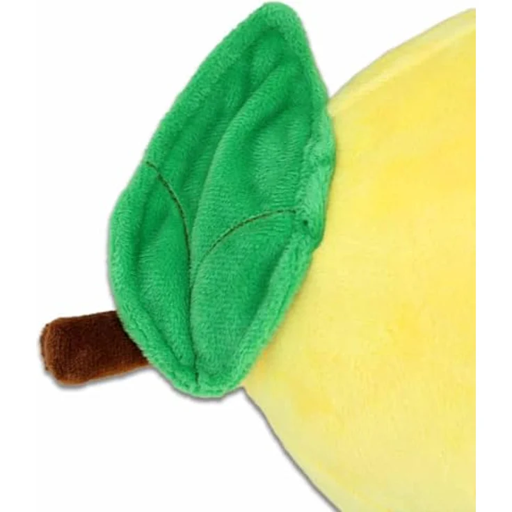 BEMIRO Niedliches Zitrone Kuscheltier: Kawaii Gesicht, ca. 27 cm Groß, Kuschelig Weich, 100% Polyester – Bild 3