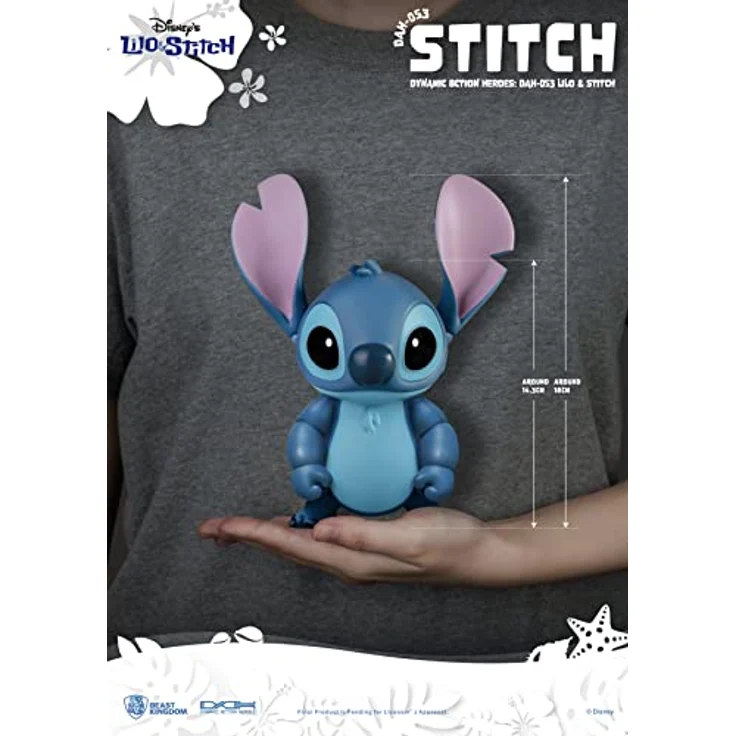 Beast Kingdom Lilo & Stitch Dynamic 8ction Heroes Actionfigur 1/9 Stitch, 18 cm mit Zubehörteilen – Bild 2