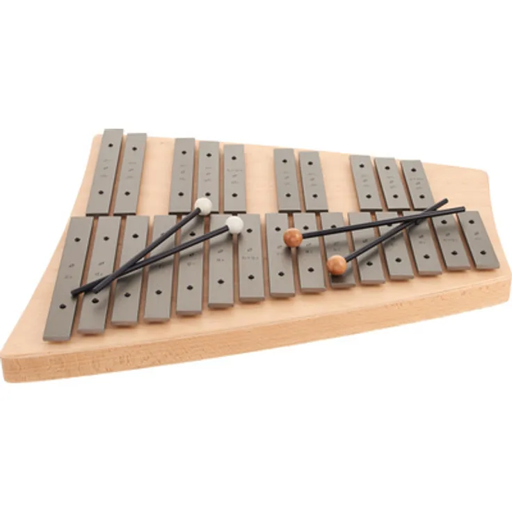 Sonor TAG25 Tenor-Alto Glockenspiel, chromatisch mit 25 Tönen, speziallegierte Metall-Klangplatten, resonanzkasten aus Buchenholz