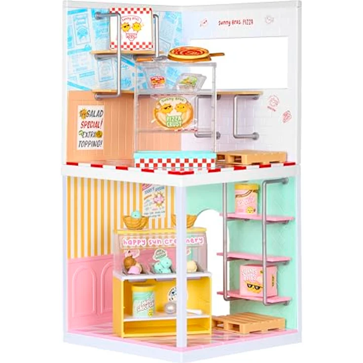 MGA ENTERTAINMENT Miniverse - Spaces Starter Pack, Kreativset für individuelle Kulissegestaltung mit Zubehör für Pizza-Thema – Bild 5