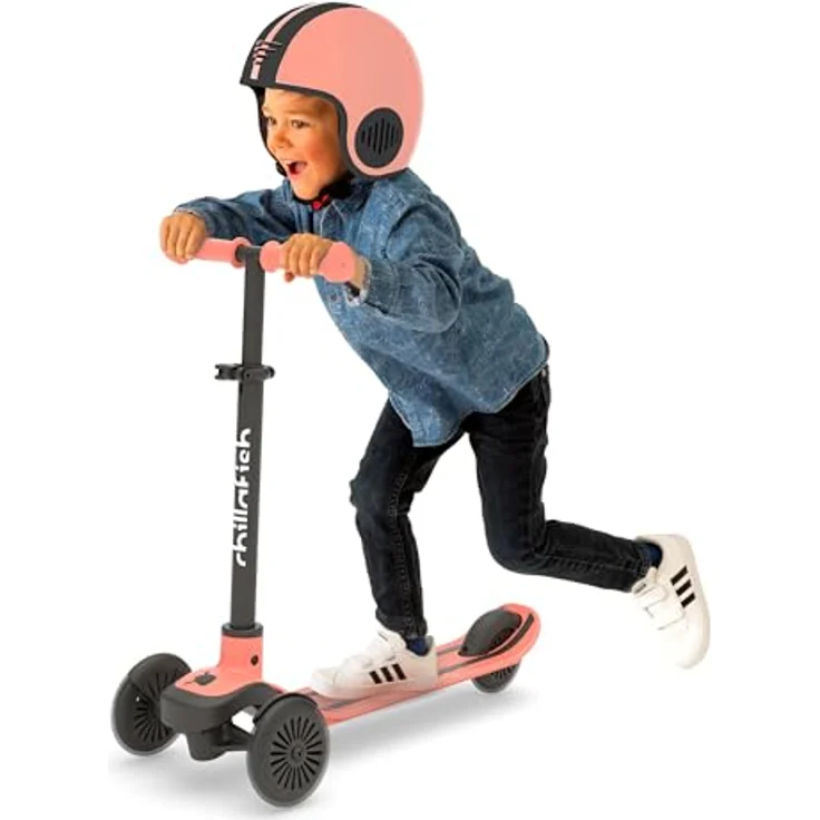 Chillafish Scotti 3-Rad Scooter für Kinder, Lean-to-Steer mit Fußbremse, höhenverstellbarem Lenker und ABEC-5 Rädern, abnehmbar, CPSC01FLA – Bild 3