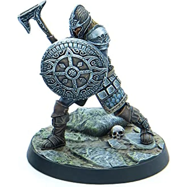 Modiphius The Elder Scrolls: Call To Arms - Dawnguard Core Set, Sammelfiguren mit Isran und gepanzerter Troll-Unterstützung, schwarz – Bild 7