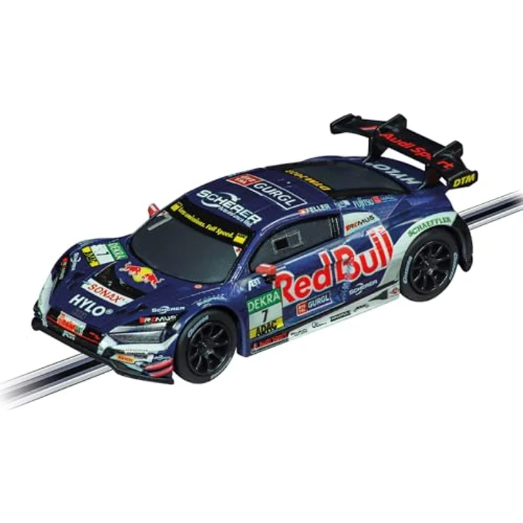 Carrera - 20064249 GO!! Audi R8 LMS GT3 evo II D ABT, R. Feller, No.7 | Maßstab 1:43 Slotcar | Kompatibel mit GO!!!, GO!!! Plus & Battery Operated | Authentisches Design, Silber