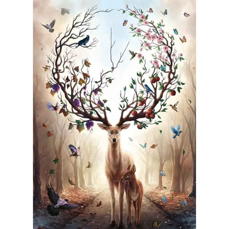Ravensburger Puzzle 12000459 - Magischer Hirsch - 1000 Teile Puzzle für Erwachsene und Kinder ab 14 Jahren, Tier-Puzzle Hirsch