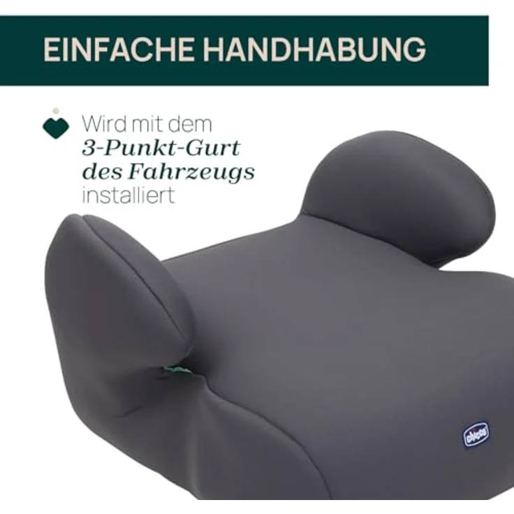 Chicco Kindersitzerhöhung QUASAR I-SIZE, Autositzerhöhung ab 7 Jahren, bis 12 Jahre, 126-150 cm, weich gepolsterte Armlehnen – Bild 4