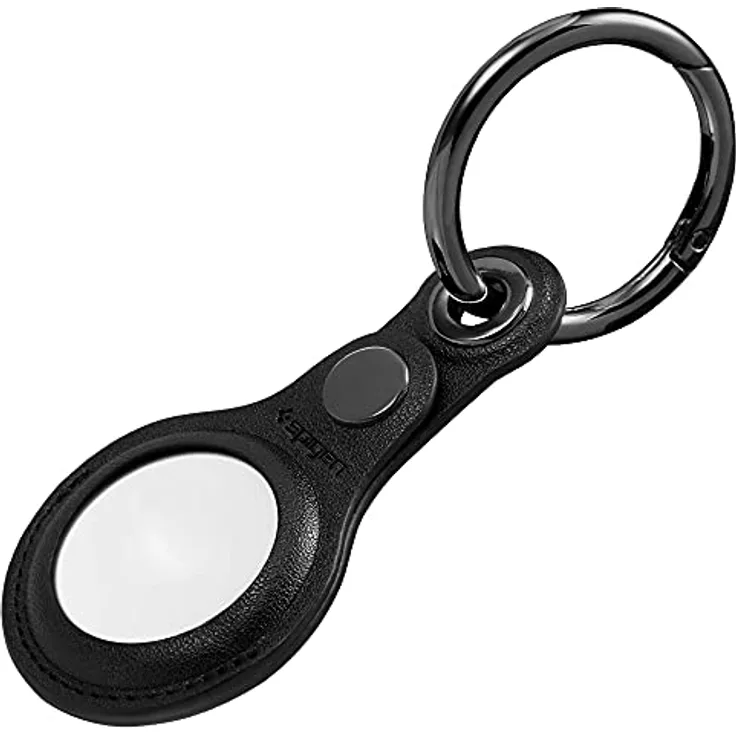 Spigen Valentinus mit Schlüsselanhänger Ring Entwickelt für AirTag Case Cover AirTags Halter (2021) - Schwarz