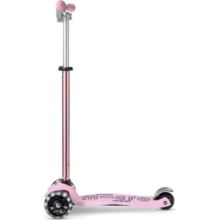 MICRO Maxi micro™ Deluxe Pro LED | Das ORIGINAL | Kinder Roller ab 5 Jahren | Premium Kinderroller von 5-7 Jahre | Höhenverstellbarer Lenker | Kickboard Scooter | 5 6 7 Jahre (Rose) – Bild 4