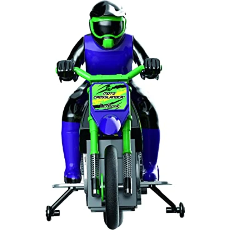 Lexibook, Crosslander® funkferngesteuertes Geländemotorrad, bis zu 12km/h, perfekte Balance, Lichteffekte, verrückte Drifts, schnelle Beschleunigung, ergonomische Fernbedienung, wiederaufladbar, RC18 – Bild 3