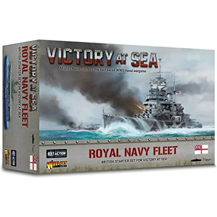 Warlord Games - Victory At Sea: Royal Navy Fleet Box - EN, Brettspiel - Englischsprachige Edition