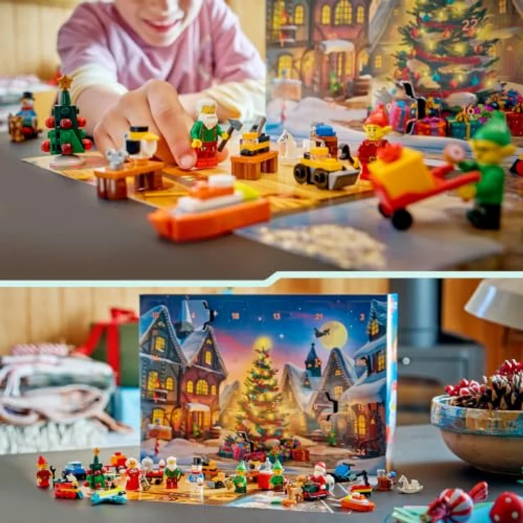 LEGO City Advent Calendar 2026, weihnachtliches Countdown-Set mit 24 Überraschungen, inkl. Weihnachtsmann und Figuren, 252 Steine, für Kinder ab 5+ – Bild 5