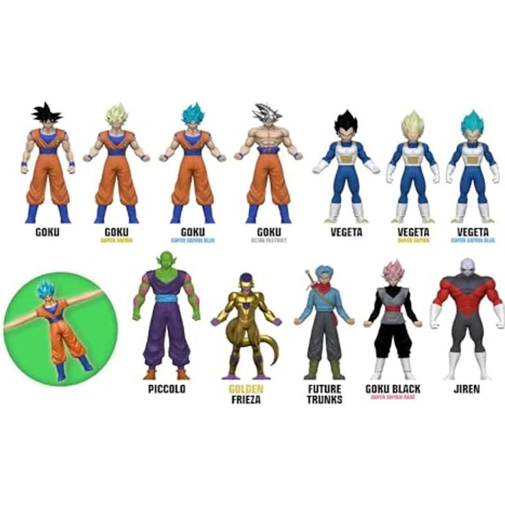 Silverlit Monster Flex Actionfigur Dragon Ball Z, 15 cm, langlebig, flexibles Design, hochwertiges Material mit Zubehör – Bild 2