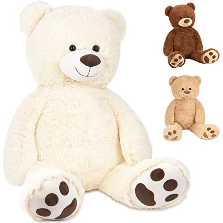 Teddybär 100 cm groß Stofftier Plüschtier Kuscheltier – Bild 2