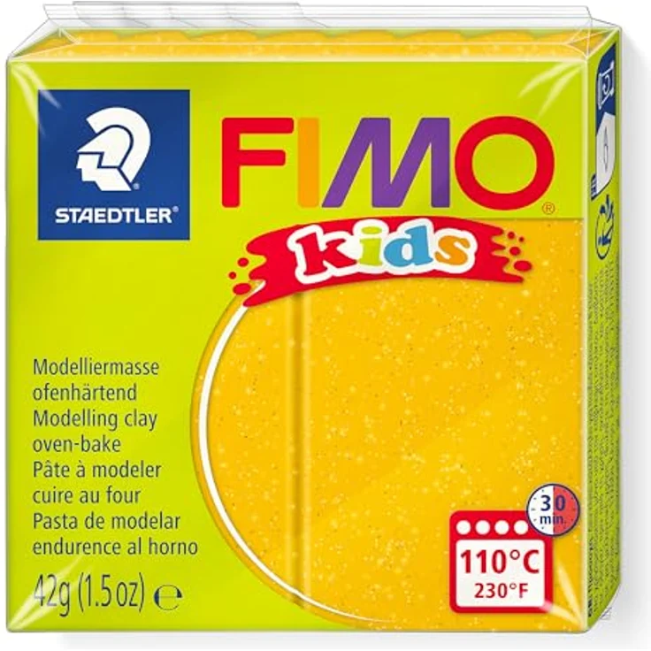 FIMO kids Modelliermasse, 42 g, 16 Farben für Kinder, leicht formbar – Bild 1