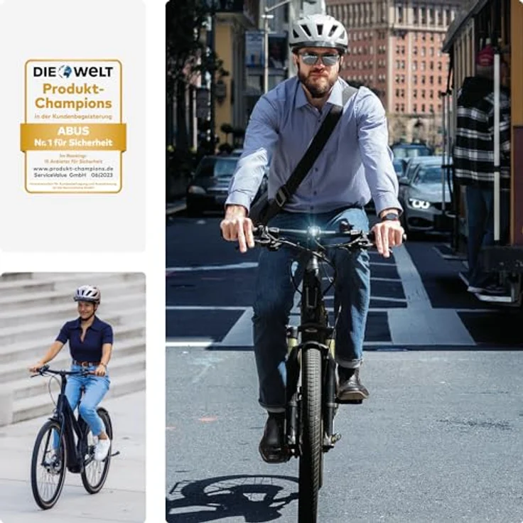 Abus Pedelec 2.0, Kinderfahrradhelm in Signal Yellow, Größe S (51-55 cm) – Bild 6