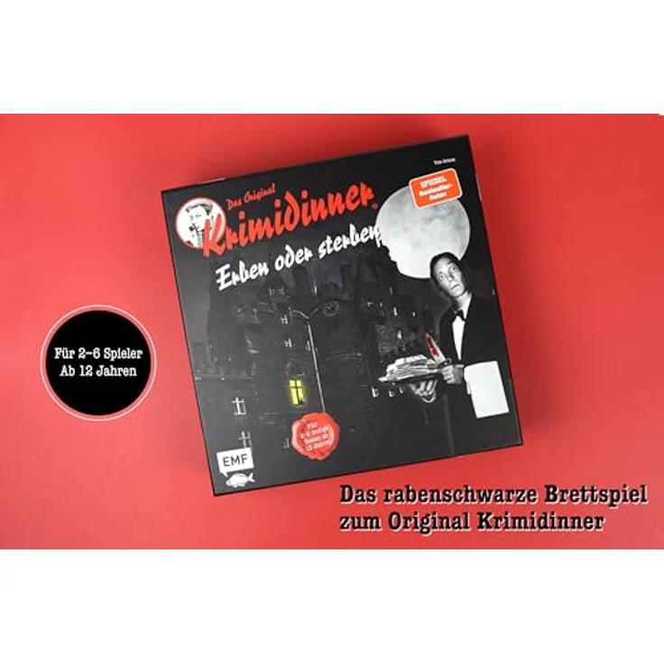 Edition Michael Fischer GmbH Erben oder Sterben – Offizielles Krimidinner Brettspiel, rabenschwarz für 2–6 Spieler ab 12 Jahren, langlebig und hochwertig – Bild 3