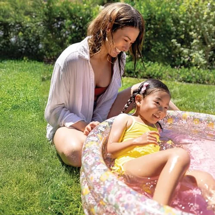 Intex 58427NP Pataugette Romantic Flowers, Planschbecken für Kinder, blumig, 86 x 25 cm, 56 Liter, geeignet für 1-3 Jahre – Bild 4