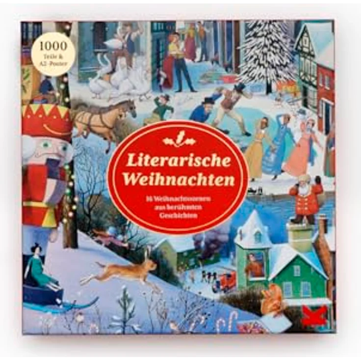 Laurence King Literarische Weihnachten, 16 Weihnachtsszenen aus berühmten Geschichten mit Poster und Erläuterungen – Bild 2