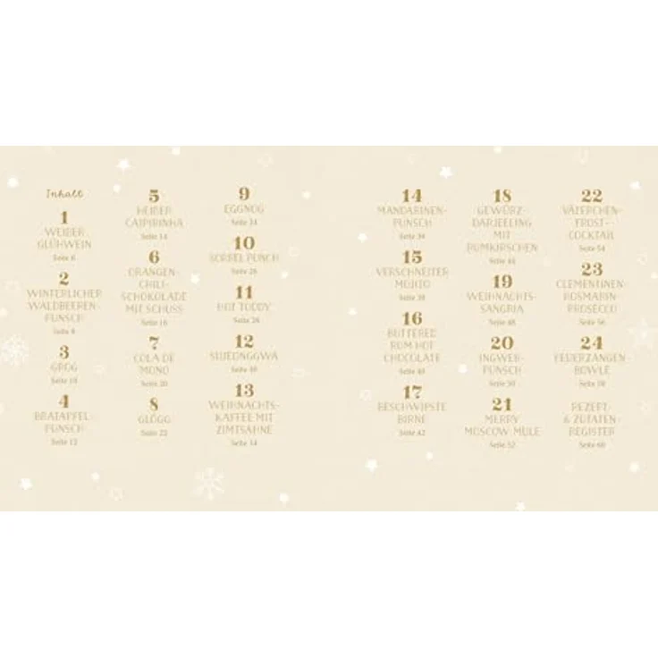 Coppenrath Verlag 24 Drinks bis Weihnachten, kulinarischer Adventskalender mit 24 verschiedenen Getränken – Bild 3