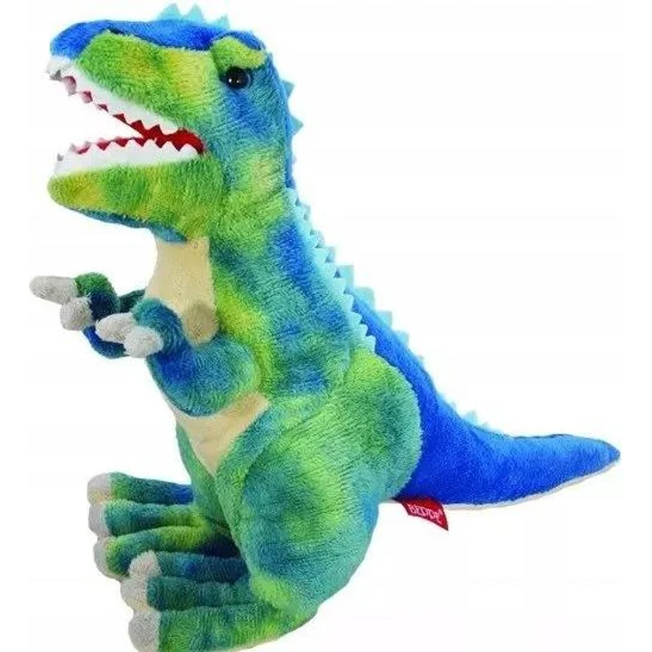 Beppe Tyranozaur niebieski 30cm, Plüschspielzeug aus hochwertigem Material, Detailreich