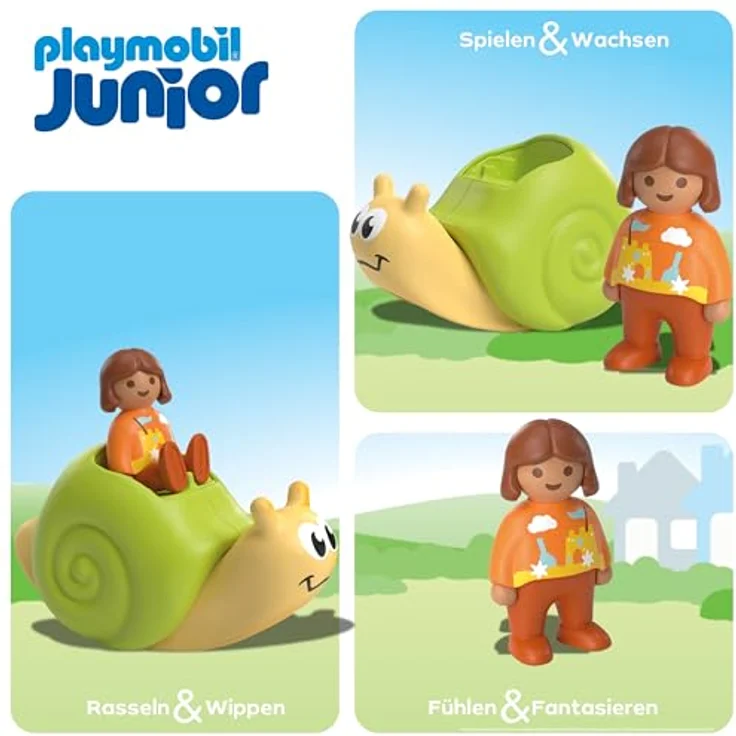 Playmobil® Konstruktions-Spielset Schaukelschnecke mit Rasselfunktion (71699), JUNIOR, (2 St), Made in Europe – Bild 7