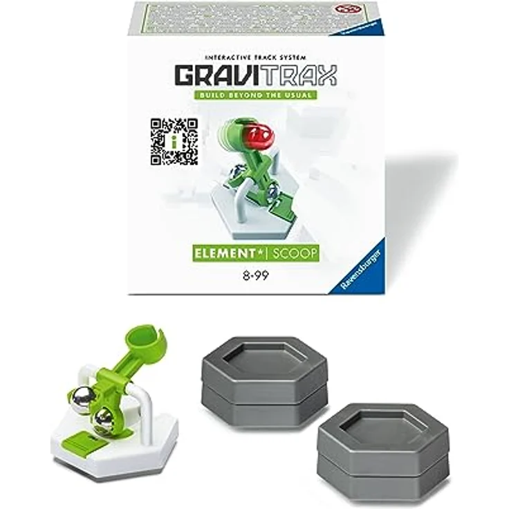 Ravensburger GraviTrax Element Scoop - Zubehör für das Kugelbahnsystem. Kombinierbar mit allen GraviTrax Produktlinien, Starter-Sets, Extensions und Elements, Konstruktionsspielzeug ab 8 Jahren – Bild 2