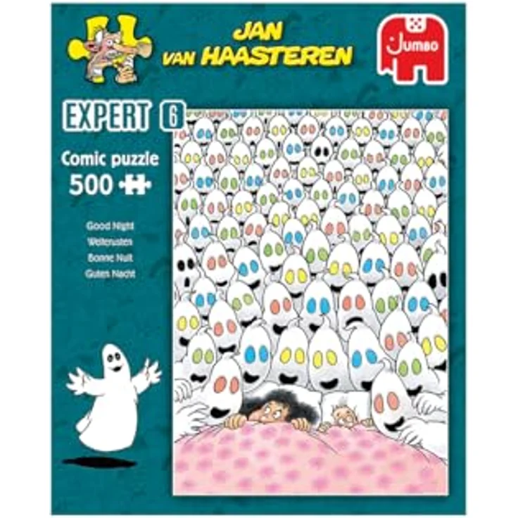 Jan Van Haasteren Gute Nacht, 500-teiliges Puzzle für Erwachsene, umweltfreundlich aus 100% recyceltem Karton – Bild 3