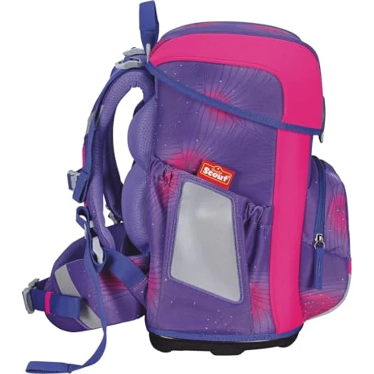 Scout Basic Neo Set 4-teilig Summer, Schulranzen-Set mit reflektierender Oberfläche, fluoreszierend, inkl. 2x Schlampermäppchen und Sportbeutel – Bild 3