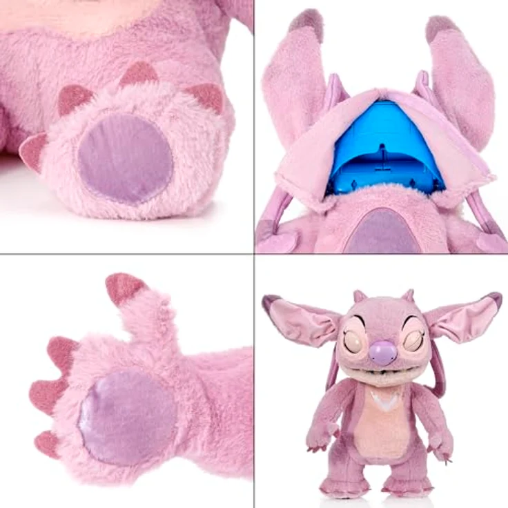 WOW! STUFF RealFX Disney Lilo & Stitch Engel-Puppe, 45,7 cm, Animatronic-Plüsch mit über 100 Action- und Sound-Kombinationen, ideal zum Kuscheln und Spielen, ab 6 Jahren – Bild 5