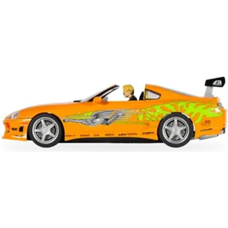 Scalextric The Fast and The Furious – Toyota Supra – Slotcar mit hoher Detailgenauigkeit und Front- sowie Rücklichtern, orange – Bild 2