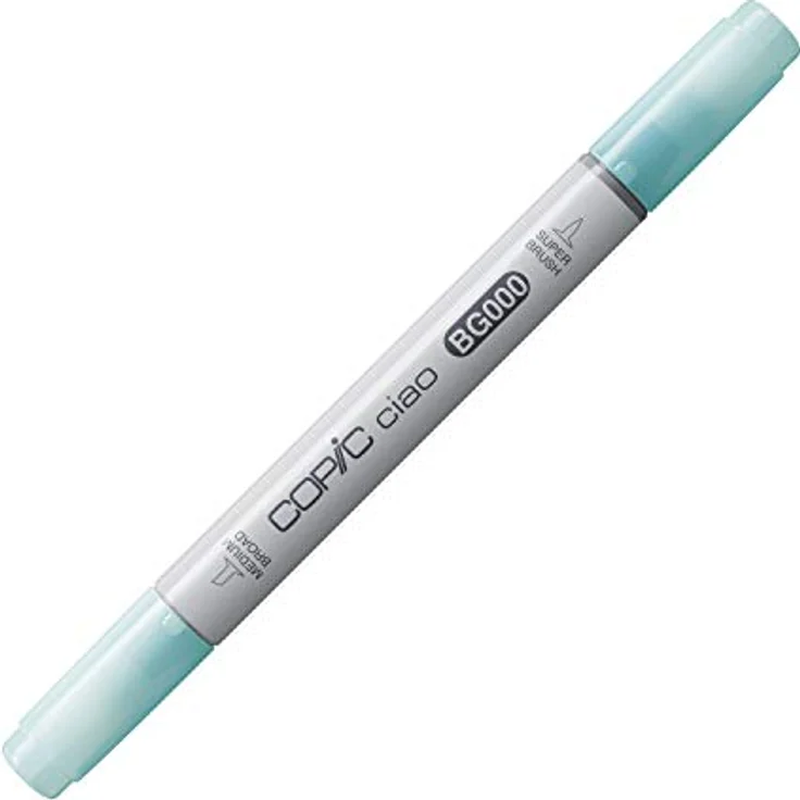 Copic Ciao Marker Typ BG - 000, Pale Aqua, vielseitiger Layoutmarker mit dualem Spitzensystem, schnelltrocknend – Bild 1