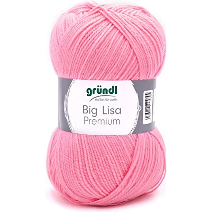 Gründl Big Lisa Premium (Strick- & Häkelgarn mit wollartigem Charakter aus 100% Polyacryl, 250 g / 665 m, Nadelstärke: 3,5-4,5, 1 x 250 g), rosa – Bild 1