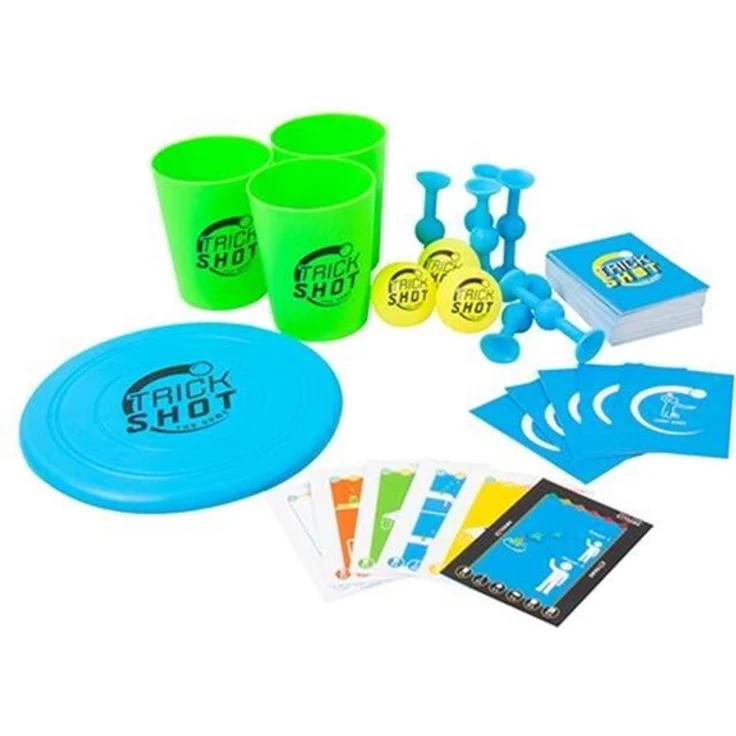 Fizz Creations Trick Shot, Brettspiel mit 80 Trick Shot Karten und Zubehör, kreativ und herausfordernd – Bild 8