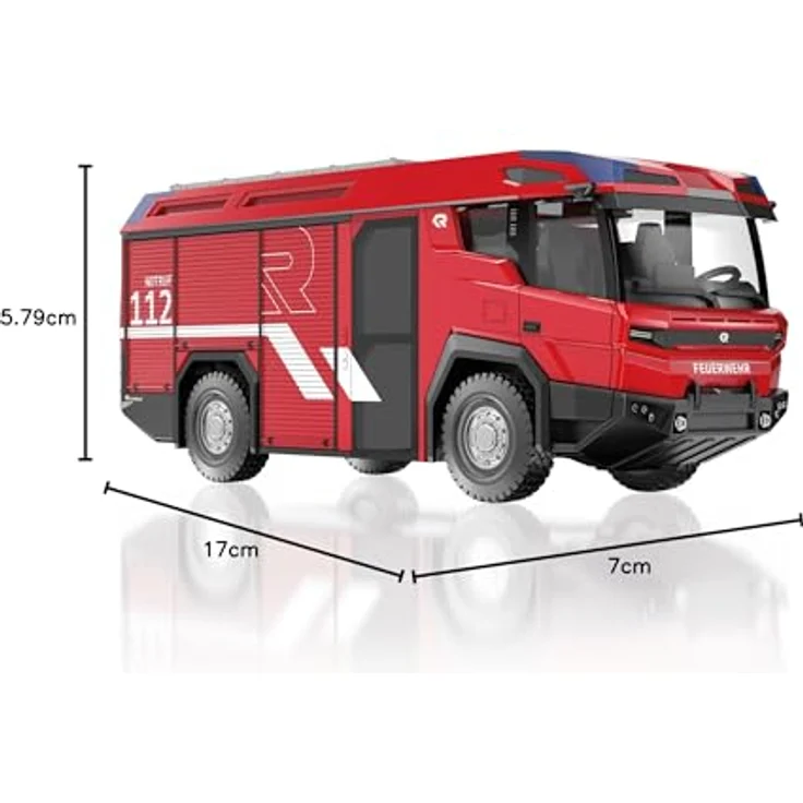 Wiking 043110 Feuerwehr Rosenbauer-RT "R-Wing Design", Modell-Feuerwehrauto 1:43 mit detailgetreuer Nachbildung und vielen technischen Feinheiten, geeignet ab 14 Jahren – Bild 5