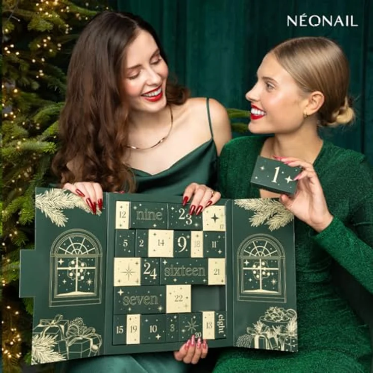 Neonail Adventskalender Beauty Feels Like Home 2025, 24-tlg. mit 9 limitierten UV-Nagellacken und 7 Pflegeprodukten für elegante Nägel – Bild 3
