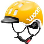 woom Kids Helm, Fahrradhelm für Kinder mit Visier, Größe S, Aufprallschutz, Gelb (Sunny Yellow)