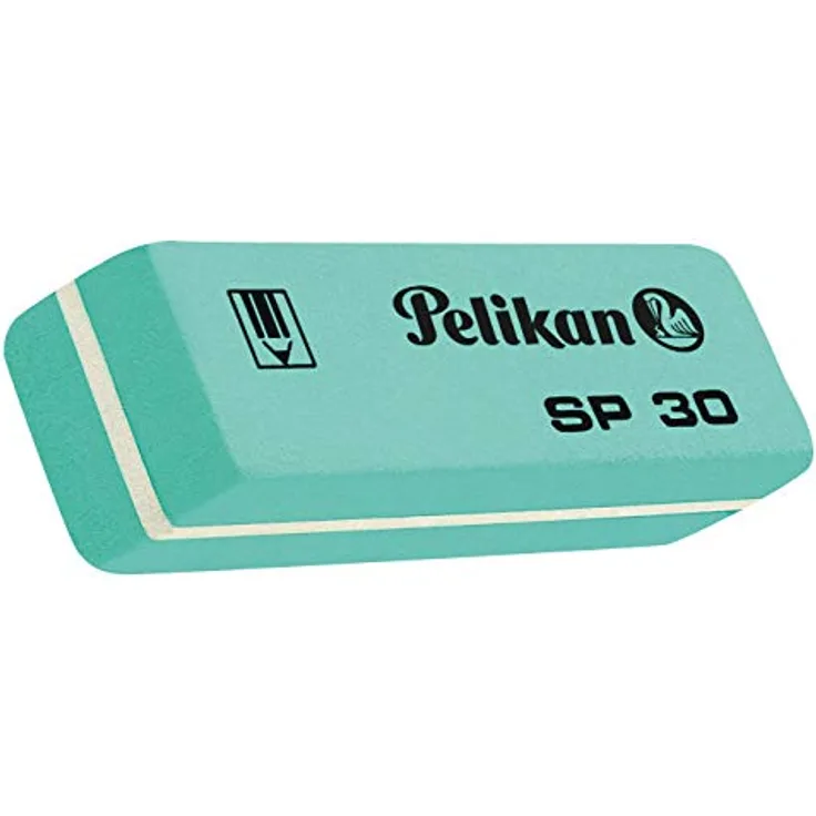 Pelikan SP30 Radiergummi, Grün, formbar, für Graphitstift, geeignet für technische, künstlerische und schulische Verwendung, 30 Stück