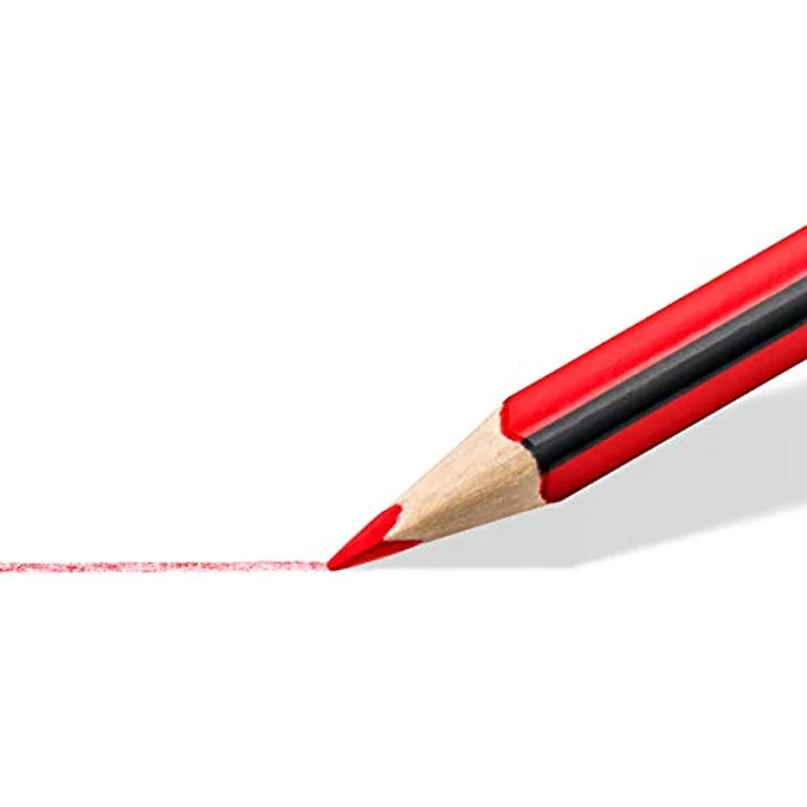 STAEDTLER Buntstifte Noris colour, ergonomisches Dreikantformat, rutschfeste Soft-Oberfläche, hohe Bruchfestigkeit, Made form Upcycled Wood, 24 Farbstifte im Kartonetui, 187 C24 – Bild 3